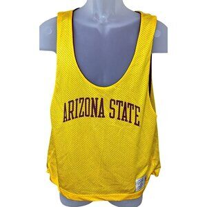 Arizona State Sun Devils Reversible Mesh Tank Top Jersey Yellow/Maroon Med